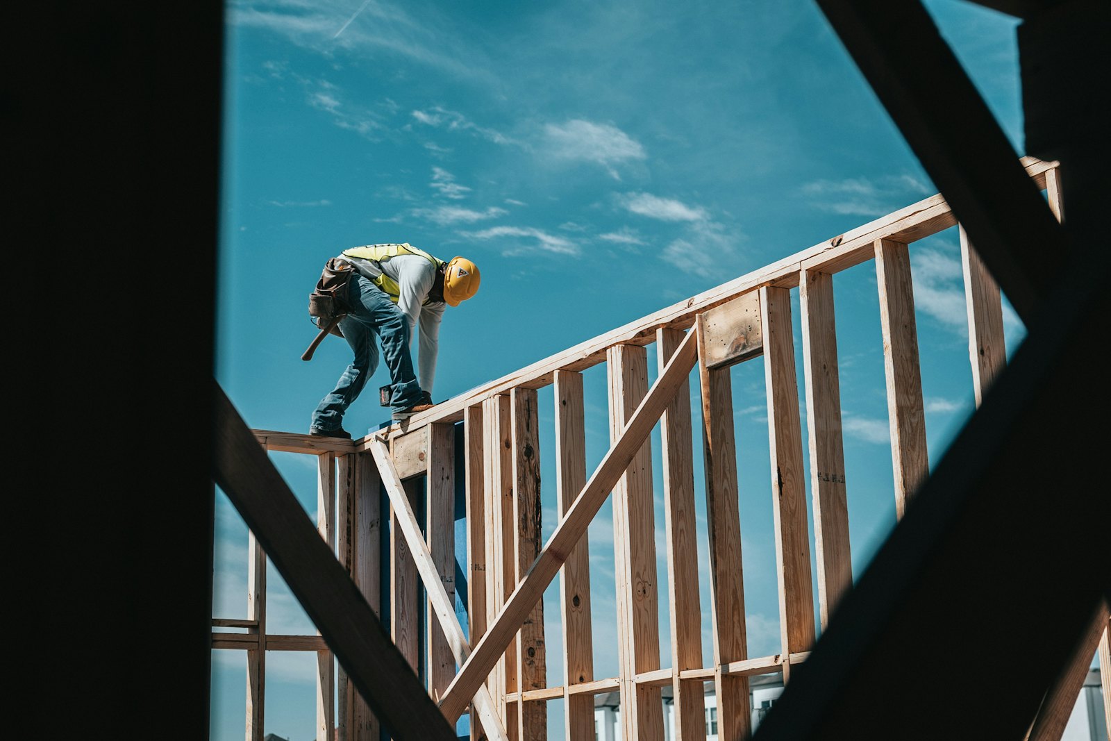Framer on a wall frame